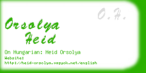 orsolya heid business card